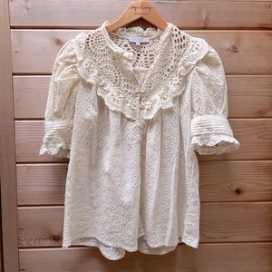 House is Harlow vintage lace blouse